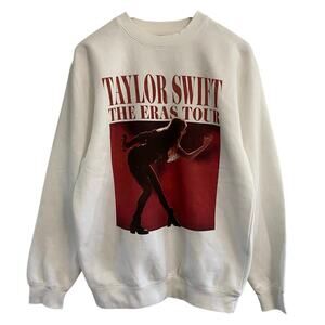 Taylor Swift The Eras Tour Crew Sweater Women's Medium Concert Swifty Concert